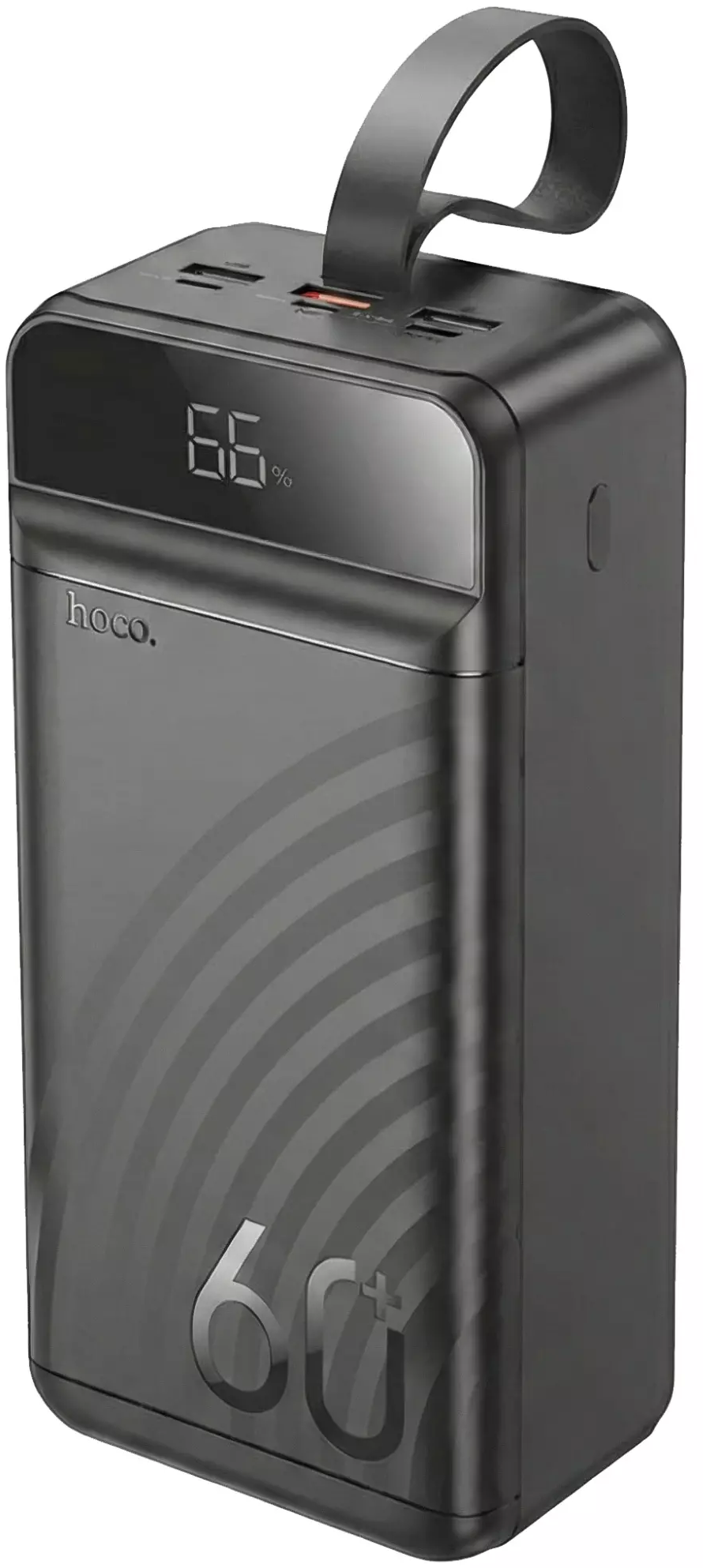 Повербанк Hoco J123C Element PD20W+LCD+LED Lamp (60000 mAh) Black (714736) Повербанк Hoco J123C Element PD20W+LCD+LED Lamp (60000 mAh) Black (714736)