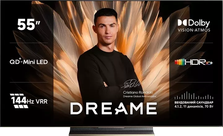 Телеизор Dreame Aura Mini LED 4K TV 55S100