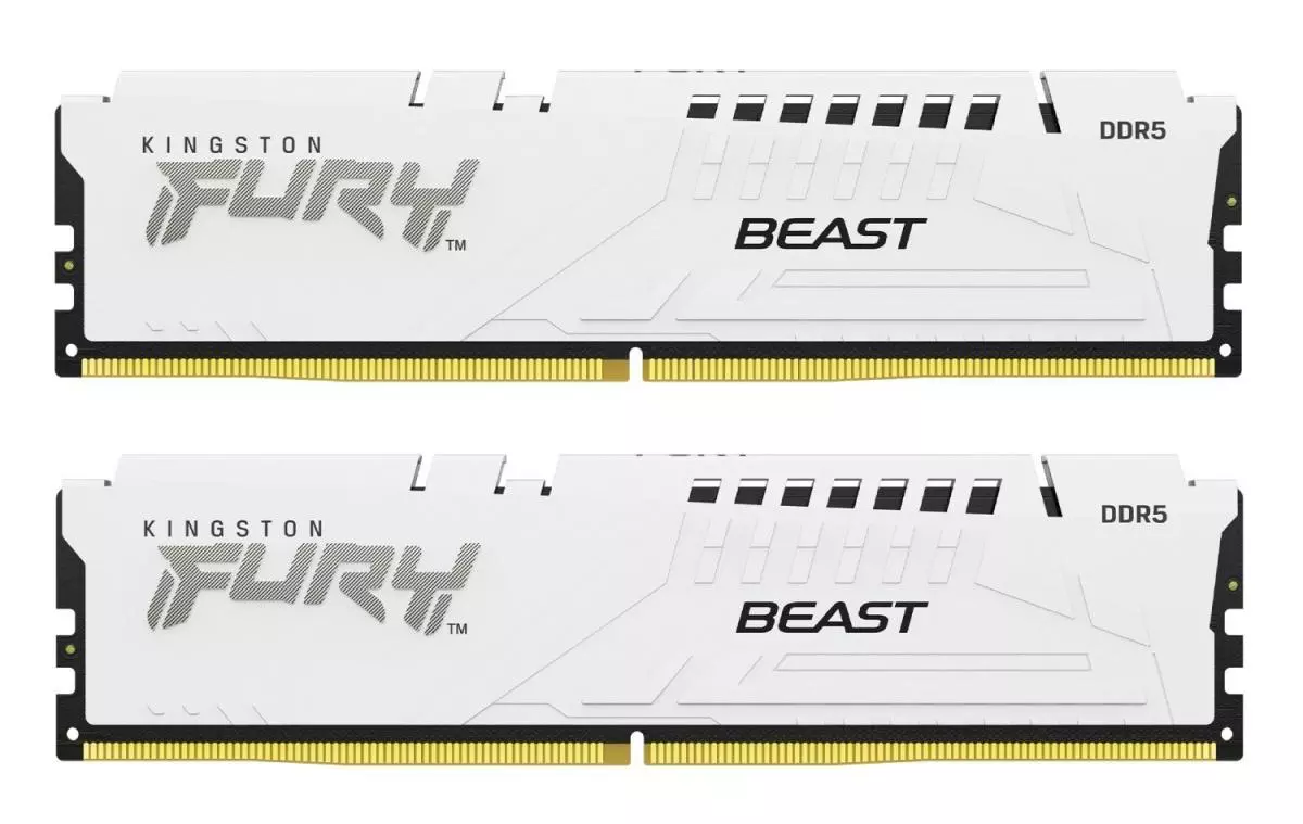 Оперативна пам'ять Kingston FURY 64 GB (2x32GB) DDR5 6400 MHz Beast EXPO White (KF564C32BWEK2-64)