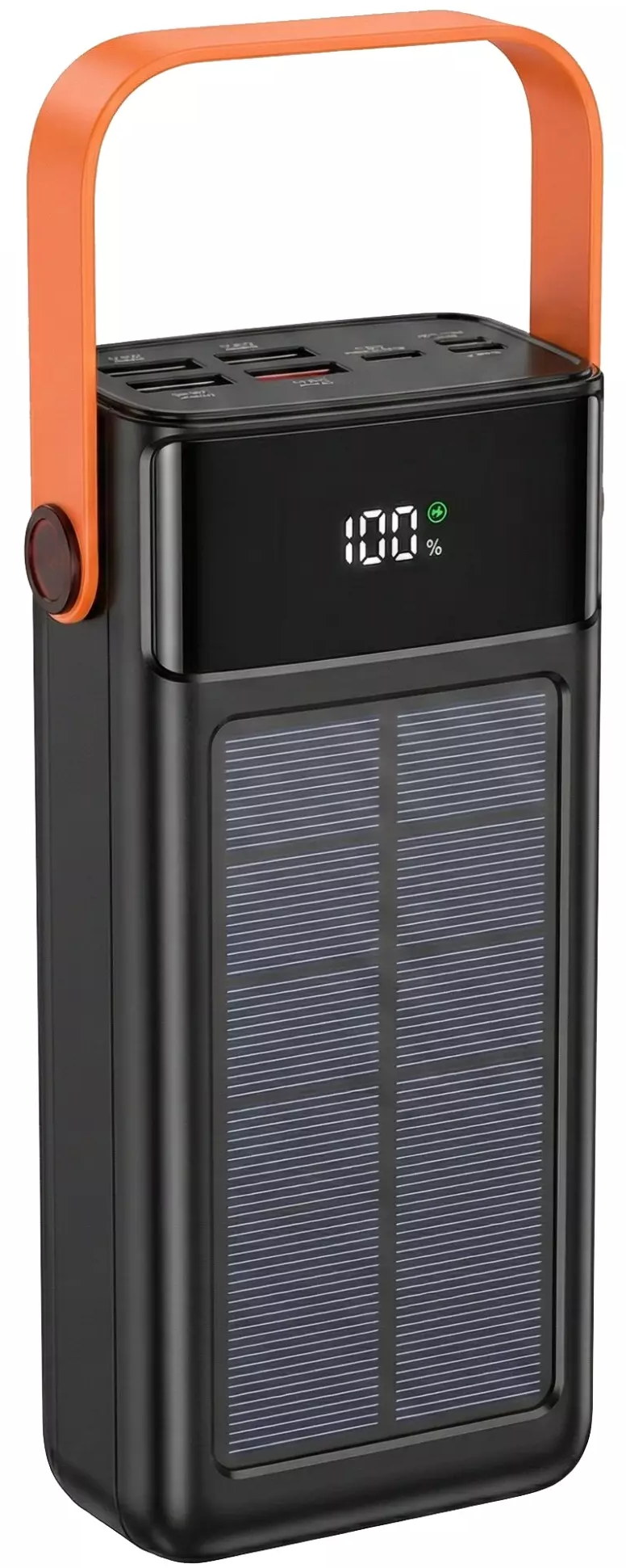 Повербанк Hoco DB33 Plus Rising 22.5W+PD20W с солнечной панелью + встроенные кабели (30000 mAh) Black (715033) Повербанк Hoco DB33 Plus Rising 22.5W+PD20W с солнечной панелью + встроенные кабели (30000 mAh) Black (715033)