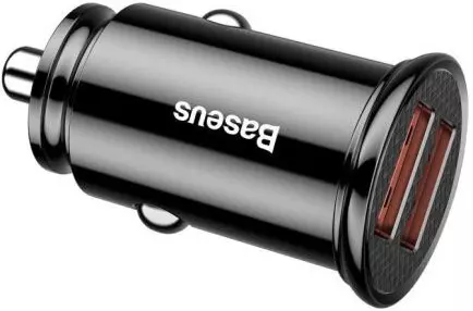 Автомобильное зарядное устройство Baseus Circular Plastic А+А 30W Black (CCALL-YD01) Автомобильное зарядное устройство Baseus Circular Plastic А+А 30W Black (CCALL-YD01)