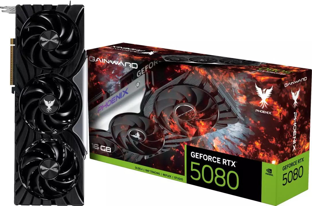 Видеокарта Gainward GeForce RTX 5080 Phoenix V1 GS 16GB (NE75080S19T2-GB2031C)