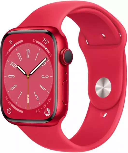 Apple Watch Series 8 41mm (GPS) (Product)Red Aluminum Case with (Product)Red Sport Band - M/L (MNUH3) Apple Watch Series 8 41mm (GPS) (Product)Red Aluminum Case with (Product)Red Sport Band - M/L (MNUH3)