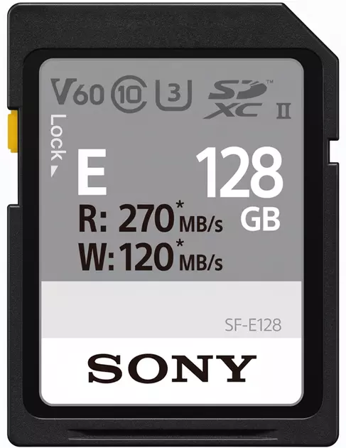 Карта памяти Sony 128 GB SDXC C10 UHS-II U3 V60 (SFE128A.ET4) Карта памяти Sony 128 GB SDXC C10 UHS-II U3 V60 (SFE128A.ET4)