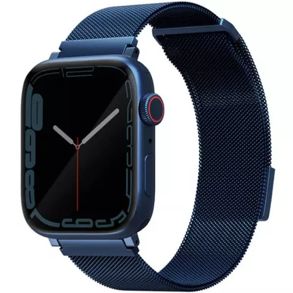Ремінець Uniq Dante Apple Watch Series 1-9/SE/SE2 42/44/45mm Stainless Steel cobalt blue UNIQ-45MM-DANCBLU (8886463679197)