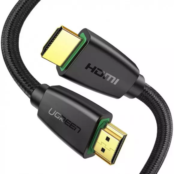 Кабель UGREEN HD118 HDMI to HDMI, 5 m, v2.0 UltraHD 4K-3D Braided Black 40412 Кабель UGREEN HD118 HDMI to HDMI, 5 m, v2.0 UltraHD 4K-3D Braided Black 40412