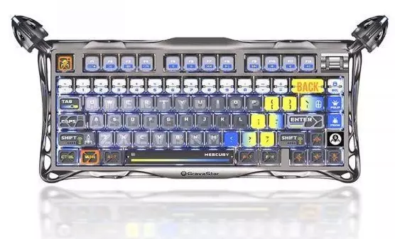 Клавіатура Gravastar Mercury K1 Pro Silver (GSK1PRO_S_CGRY) Клавіатура Gravastar Mercury K1 Pro Silver (GSK1PRO_S_CGRY)