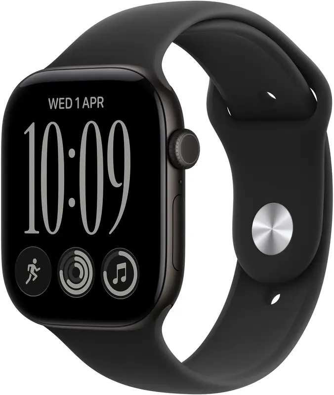 Apple Watch Series 12 GPS + Cellular 46mm Black Alu. Case w. Black Sport Band - S/M (MJG84) Apple Watch Series 12 GPS + Cellular 46mm Black Alu. Case w. Black Sport Band - S/M (MJG84)
