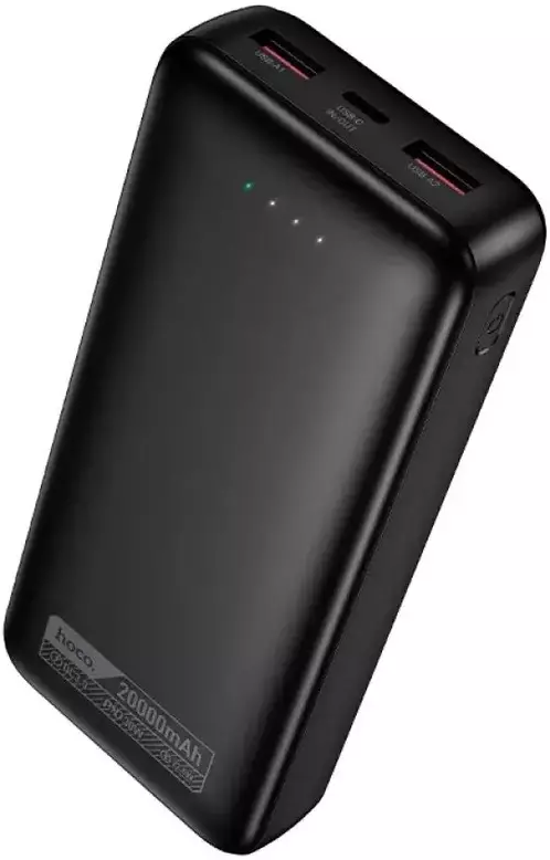 Повербанк Hoco DB130 Tridentis PD30W + QC3.0 с LED-индикацией заряда (20000 mAh) Black (715942) Повербанк Hoco DB130 Tridentis PD30W + QC3.0 с LED-индикацией заряда (20000 mAh) Black (715942)