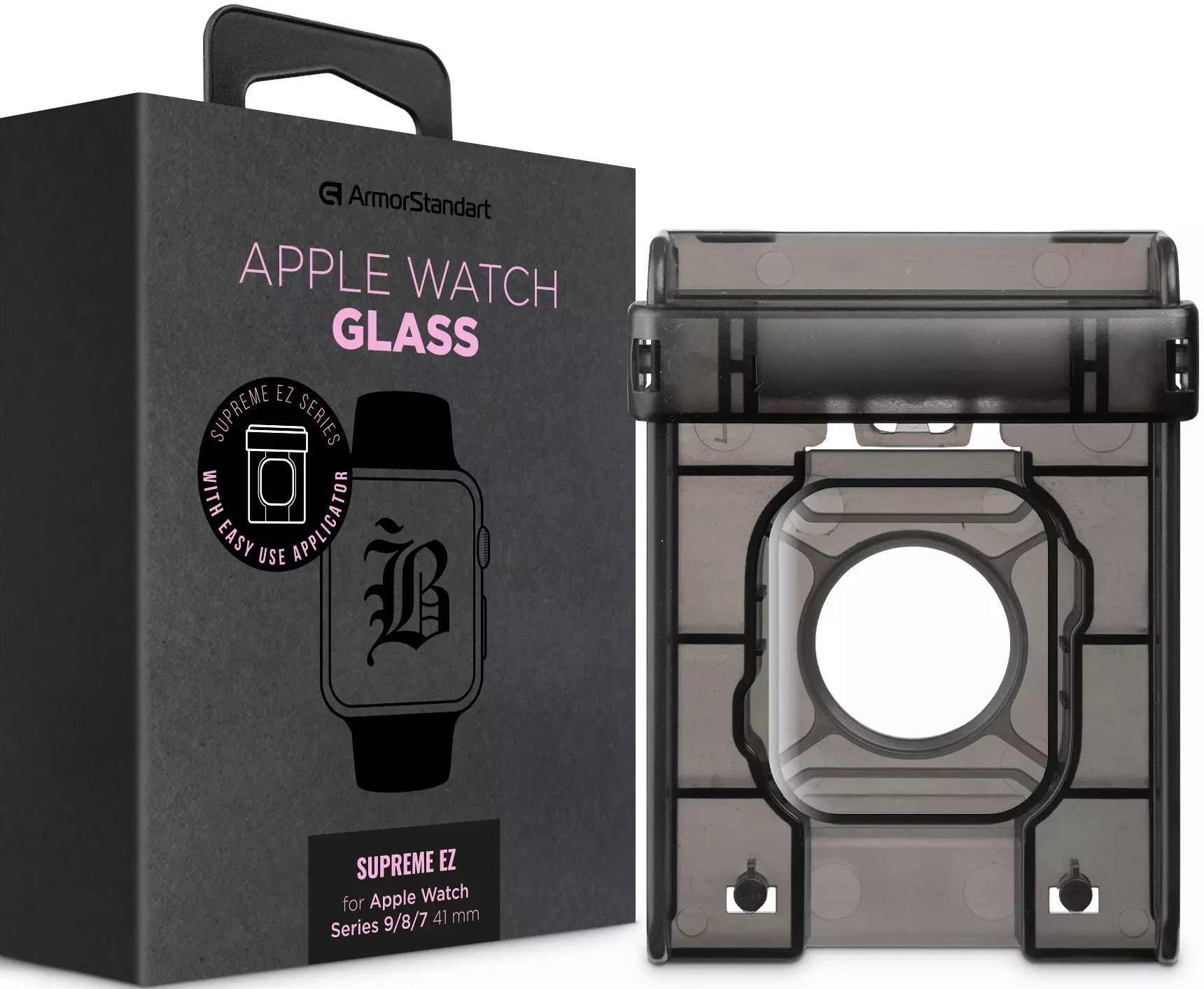 Захисне скло ArmorStandart Supreme Black Icon EZ для Apple Watch Series 9/8/7 41 mm (ARM91476) Захисне скло ArmorStandart Supreme Black Icon EZ для Apple Watch Series 9/8/7 41 mm (ARM91476)