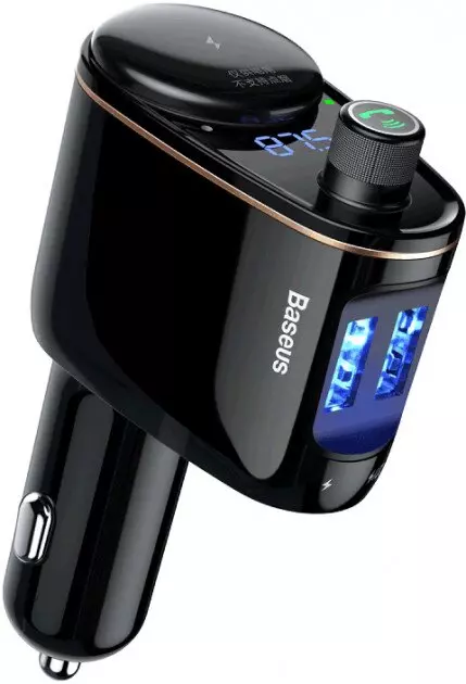 Автомобильное зарядное устройство с FM-модулятор Baseus Locomotive Wireless MP3 Vehicle Charger Black (CCALL-RH01) Автомобильное зарядное устройство с FM-модулятор Baseus Locomotive Wireless MP3 Vehicle Charger Black (CCALL-RH01)