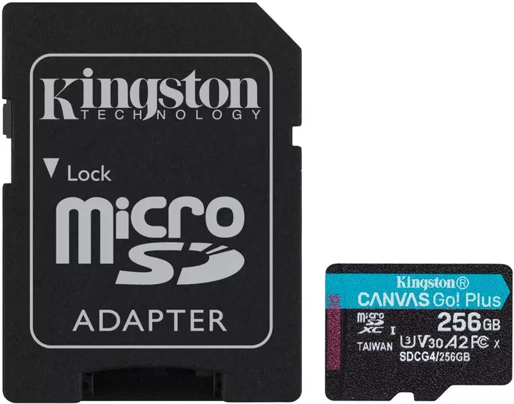 Карта памяти Kingston 256 GB microSDXC Canvas Go! Plus UHS-I U3 V30 A2 Class 10 + Adapter (SDCG4/256GB) Карта памяти Kingston 256 GB microSDXC Canvas Go! Plus UHS-I U3 V30 A2 Class 10 + Adapter (SDCG4/256GB)