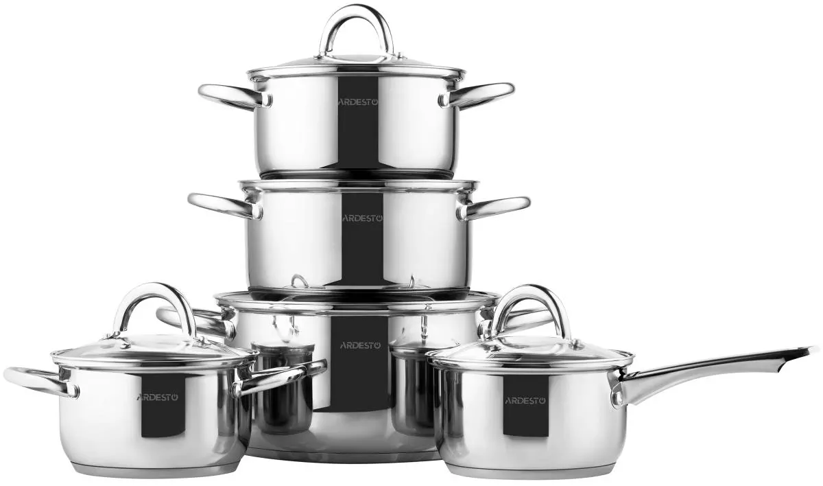 Набір посуду ARDESTO Gemini Gourmet Andria, 10 предметів (AR1910GPS) Набір посуду ARDESTO Gemini Gourmet Andria, 10 предметів (AR1910GPS)