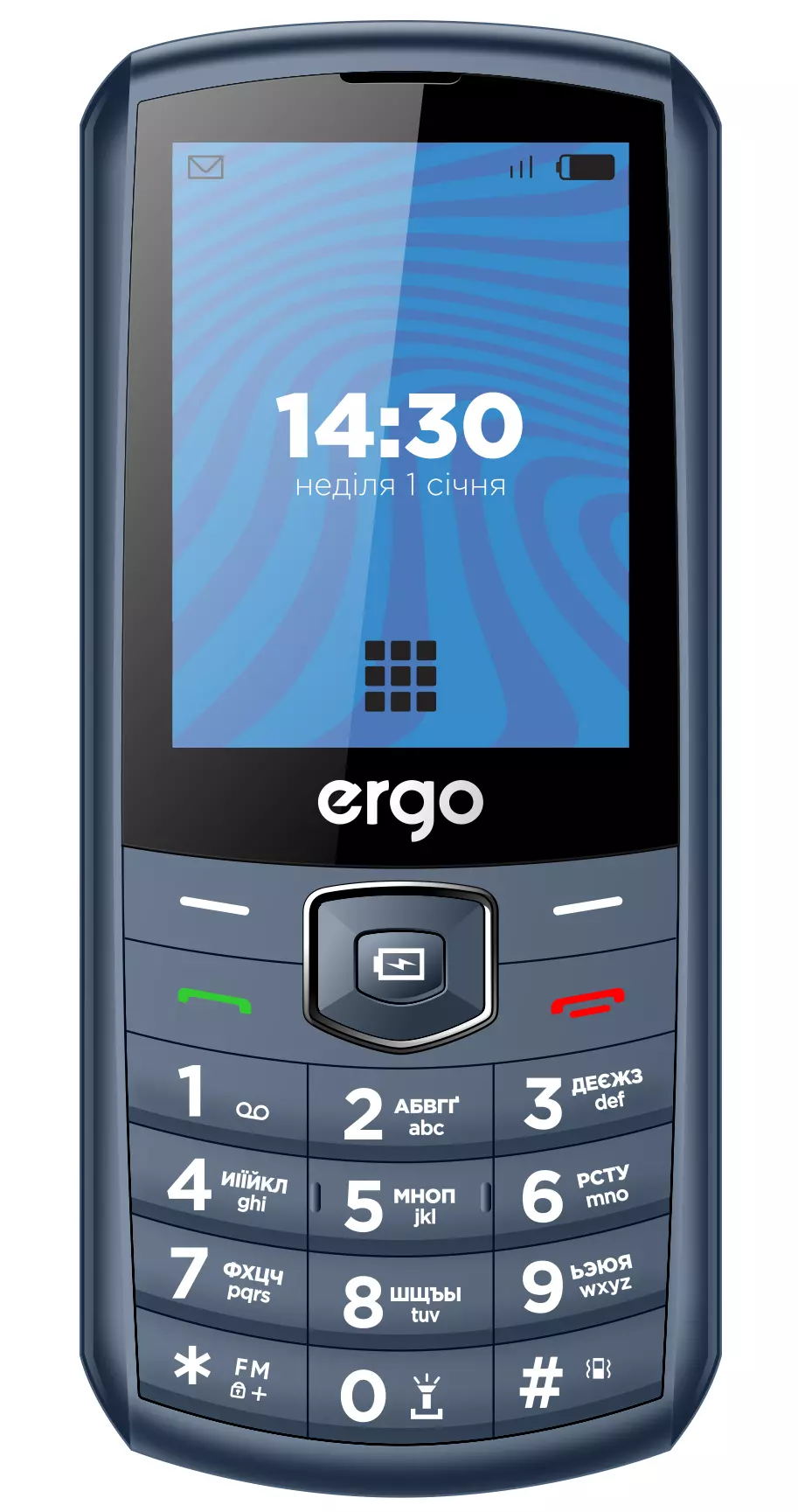 Мобільний телефон ERGO E285 Dual Sim Blue Мобільний телефон ERGO E285 Dual Sim Blue
