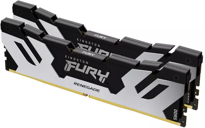 Оперативна пам'ять Kingston FURY 96 GB (2x48GB) DDR5 6000 MHz Renegade Silver (KF560C32RSK2-96) Оперативна пам'ять Kingston FURY 96 GB (2x48GB) DDR5 6000 MHz Renegade Silver (KF560C32RSK2-96)