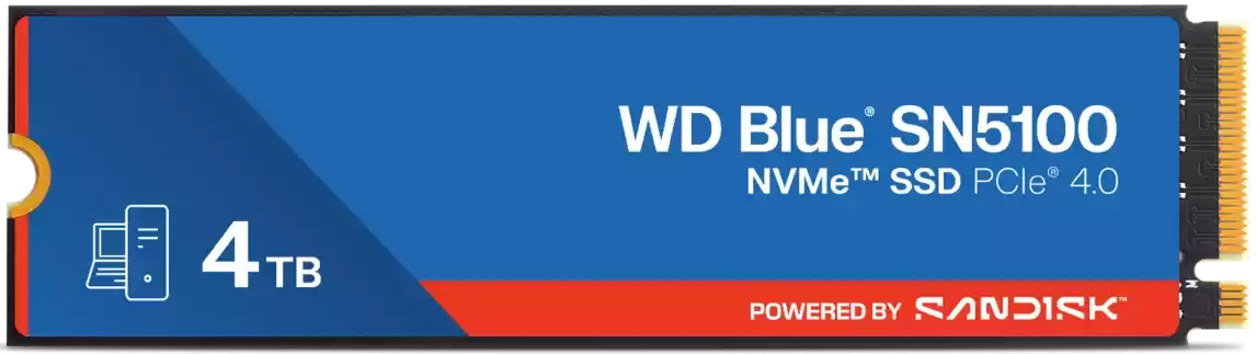 SSD накопичувач WD Blue SN5100 4 TB (WDS400T5B0E-00CPE0) SSD накопичувач WD Blue SN5100 4 TB (WDS400T5B0E-00CPE0)
