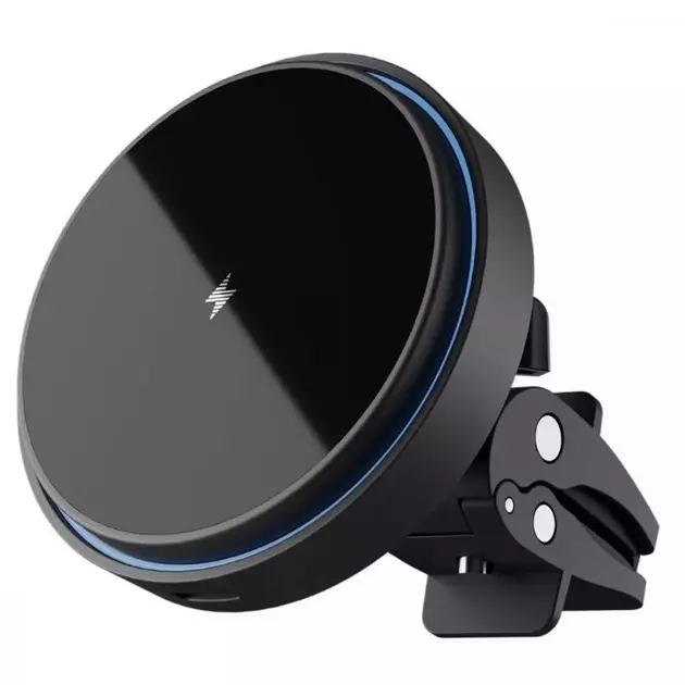 Автодержатель Proove с беспроводной зарядкой Light Circle 15W Black Автодержатель Proove с беспроводной зарядкой Light Circle 15W Black