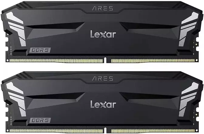 Оперативна пам'ять Lexar 32 GB (2x16GB) DDR5 6000 MHz ARES Black (LD5U16G60C300A-RGD)