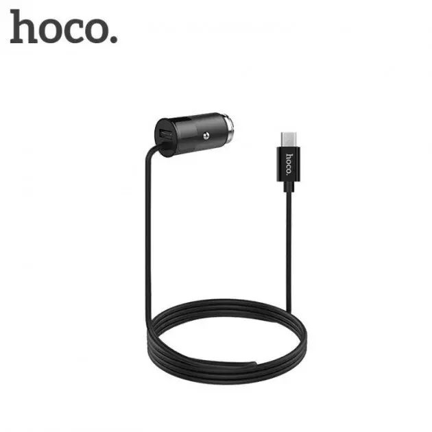 Автомобильное зарядное устройство Hoco Z17 1USB 2.4A + micro Black Автомобильное зарядное устройство Hoco Z17 1USB 2.4A + micro Black