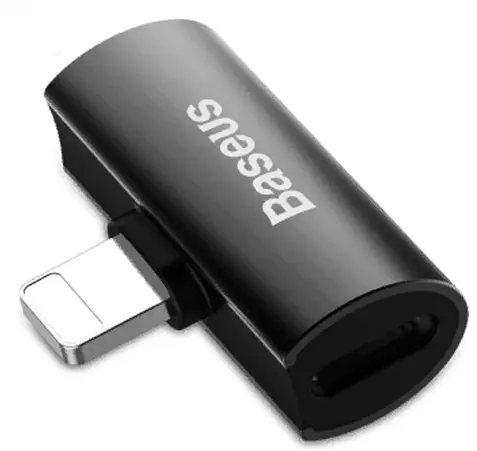 Кабель-переходник Baseus iP Male to Dual iP Female Adapter L46 Black (CAL46-01) Кабель-переходник Baseus iP Male to Dual iP Female Adapter L46 Black (CAL46-01)