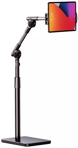 Тримач для смартфона / планшета Rtako LD052 1.8M Three-axis Turbine Self-locking Lazy Bracket Black (6942063205890)