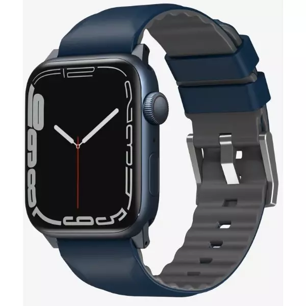 Ремінець Uniq Linus для Apple Watch 49 | 46 | 45 | 44 | 42 mm (1-3 series) Nautical Blue (UNIQ-45MM-LINUSBLU) 8886463680919