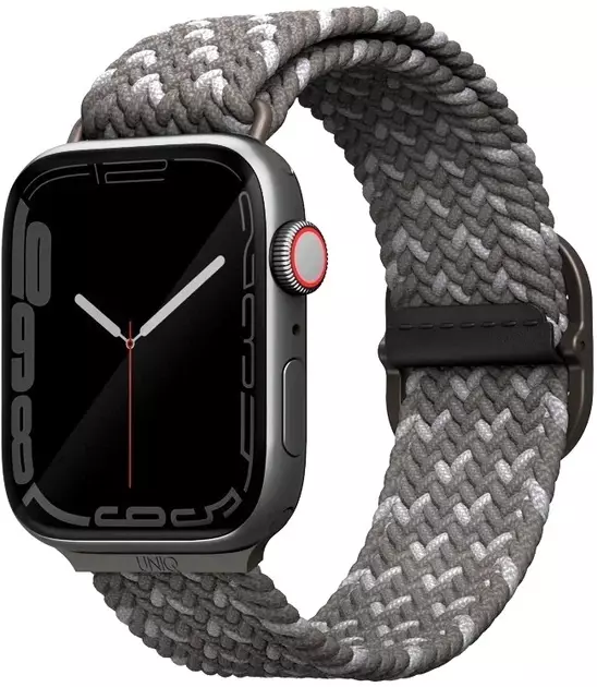 Ремінець Uniq Aspen Braided для Apple Watch 44/42/45mm Series 1/2/3/4/5/6/7/8/9/SE/SE2 Pebble Grey (8886463679494)