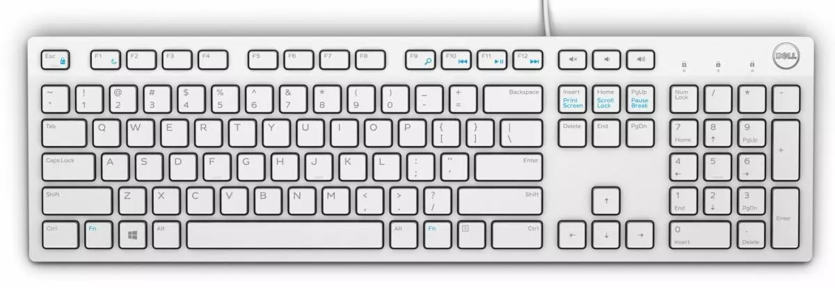 Клавиатура Dell Multimedia Keyboard KB216 White (580-ADGM) Клавиатура Dell Multimedia Keyboard KB216 White (580-ADGM)