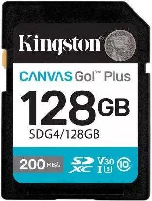 Карта памяти Kingston 128 GB SDXC Canvas Go! Plus UHS-I U3 V30 Class 10 (SDG4/128GB) Карта памяти Kingston 128 GB SDXC Canvas Go! Plus UHS-I U3 V30 Class 10 (SDG4/128GB)