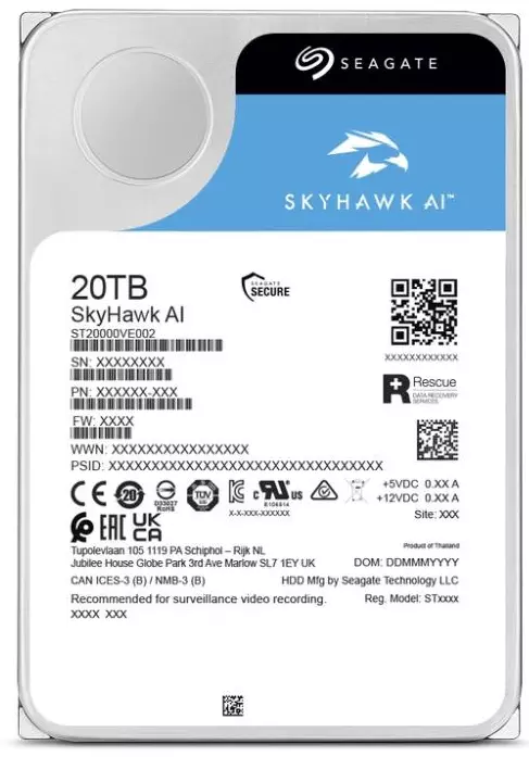 Жесткий диск Seagate SkyHawk AI 20 TB (ST20000VE003) Жесткий диск Seagate SkyHawk AI 20 TB (ST20000VE003)