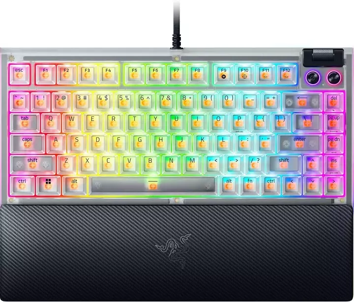 Клавиатура Razer BlackWidow V4 75% ENG Phantom White Edition (RZ03-05003500-R3M1) Клавиатура Razer BlackWidow V4 75% ENG Phantom White Edition (RZ03-05003500-R3M1)