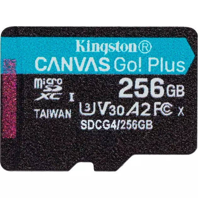 Карта памяти Kingston 256 GB microSDXC Canvas Go! Plus UHS-I U3 V30 A2 Class 10 (SDCG4/256GBSP) Карта памяти Kingston 256 GB microSDXC Canvas Go! Plus UHS-I U3 V30 A2 Class 10 (SDCG4/256GBSP)