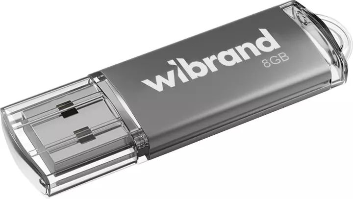 Флешка Wibrand USB 2.0 Cougar 8Gb Silver Флешка Wibrand USB 2.0 Cougar 8Gb Silver
