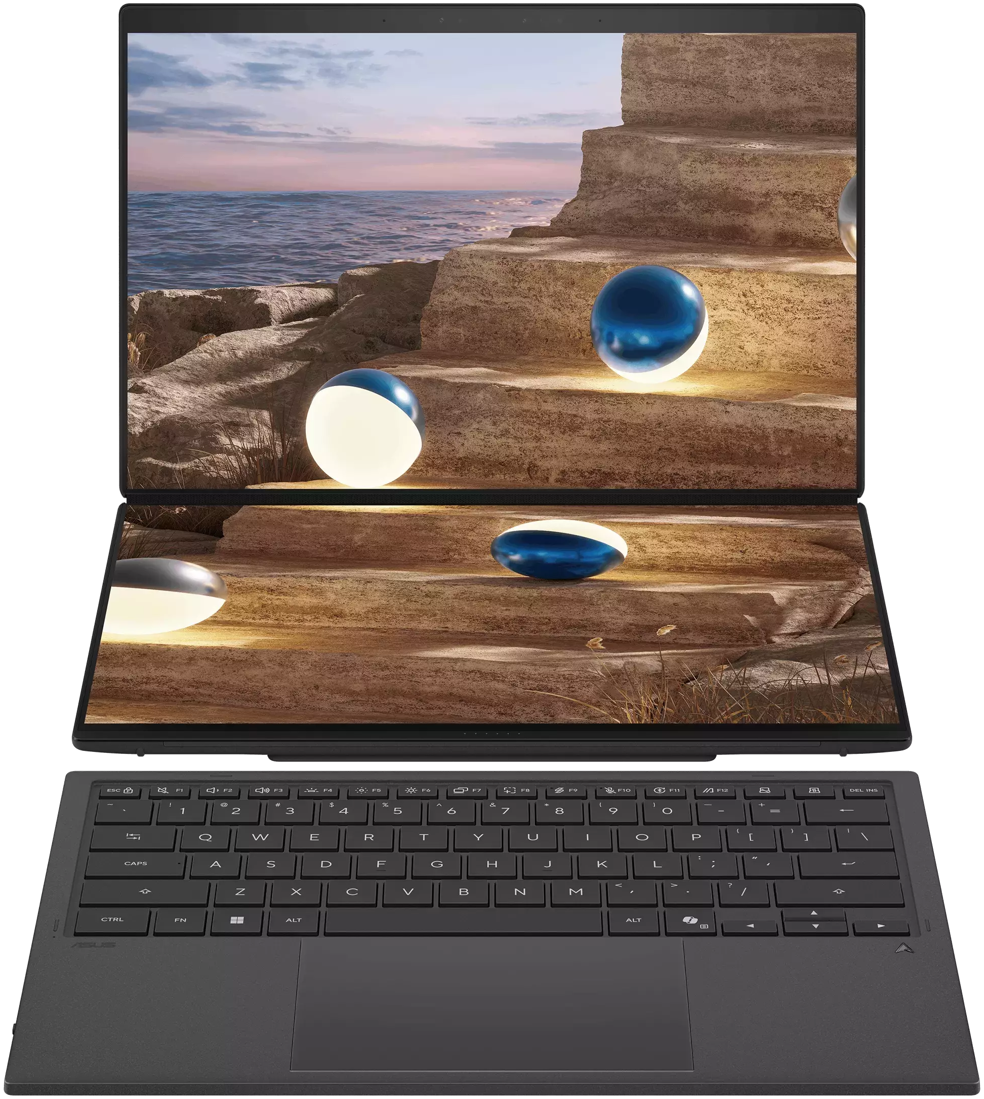 Ноутбук Asus Zenbook DUO UX8407AA-SN216X Moher Gray (90NB16V1-M00A40) UA