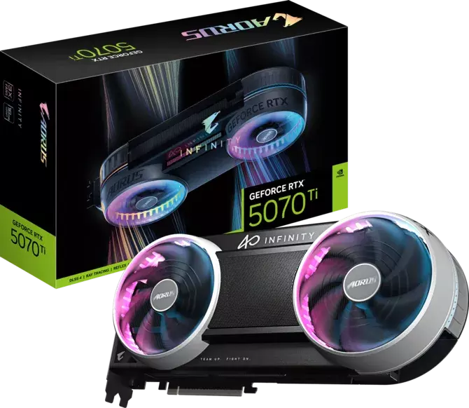Відеокарта Gigabyte GeForce RTX 5070 Ti AORUS INFINITY 16384MB (GV-N507TAORUS IF-16GD)