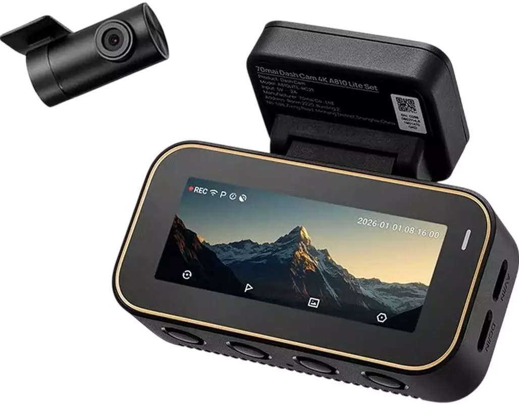 Видеорегистратор Xiaomi 70mai Dash Cam 4K A810 Lite + RC21 камера