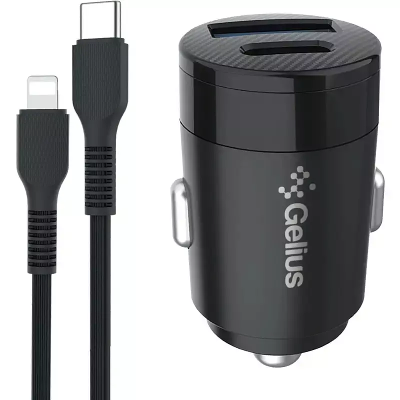 АЗУ Gelius Pro Inch Twix GP-CC010L USB+Type-C QC/PD (30 Watt)+ Cable Type-C - Lightining АЗУ Gelius Pro Inch Twix GP-CC010L USB+Type-C QC/PD (30 Watt)+ Cable Type-C - Lightining