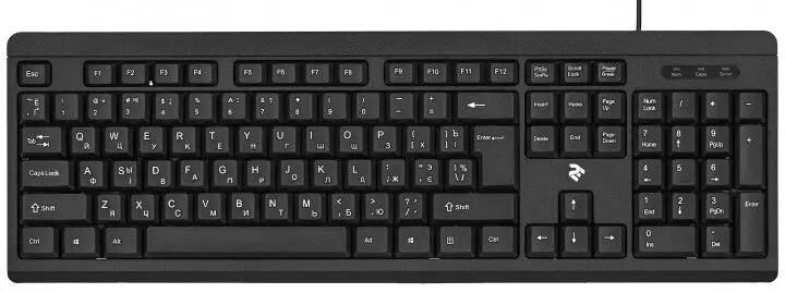 Клавиатура 2E KS108 Slim (2E-KS108UB) Black Клавиатура 2E KS108 Slim (2E-KS108UB) Black