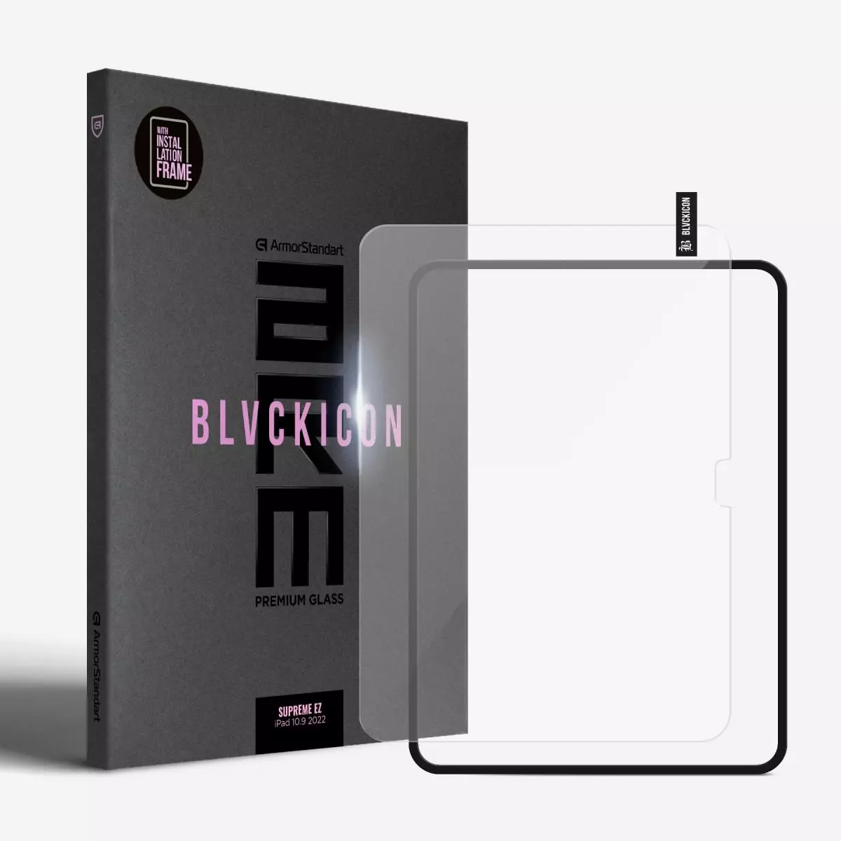 Захисне скло ArmorStandart Supreme Black Icon для Apple iPad 10.9 2022 (ARM78104)
