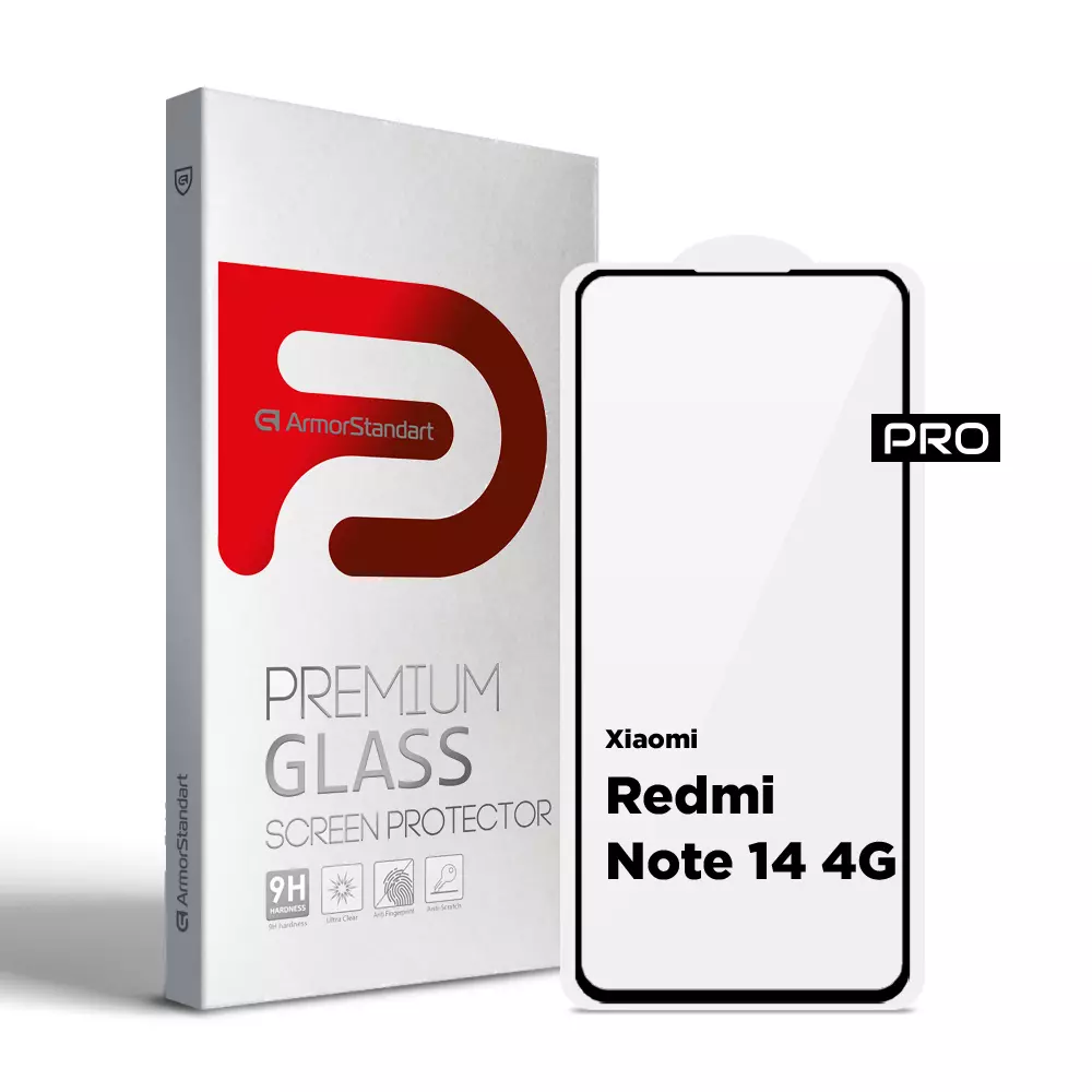 Захисне скло ArmorStandart Pro для Xiaomi Redmi Note 14 4G Black (ARM79679) Захисне скло ArmorStandart Pro для Xiaomi Redmi Note 14 4G Black (ARM79679)