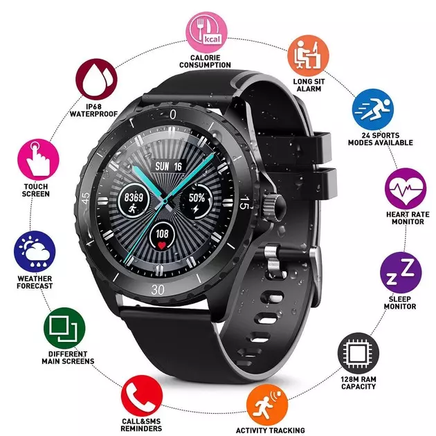 Смарт-годинник Elegiant C520 Black Смарт-годинник Elegiant C520 Black