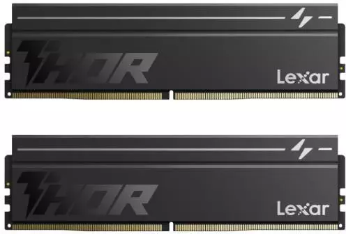 Оперативна пам'ять Lexar 32 GB (2x16GB) DDR5 6000 MHz Thor Black (LD5U16G60C380V-RGD)