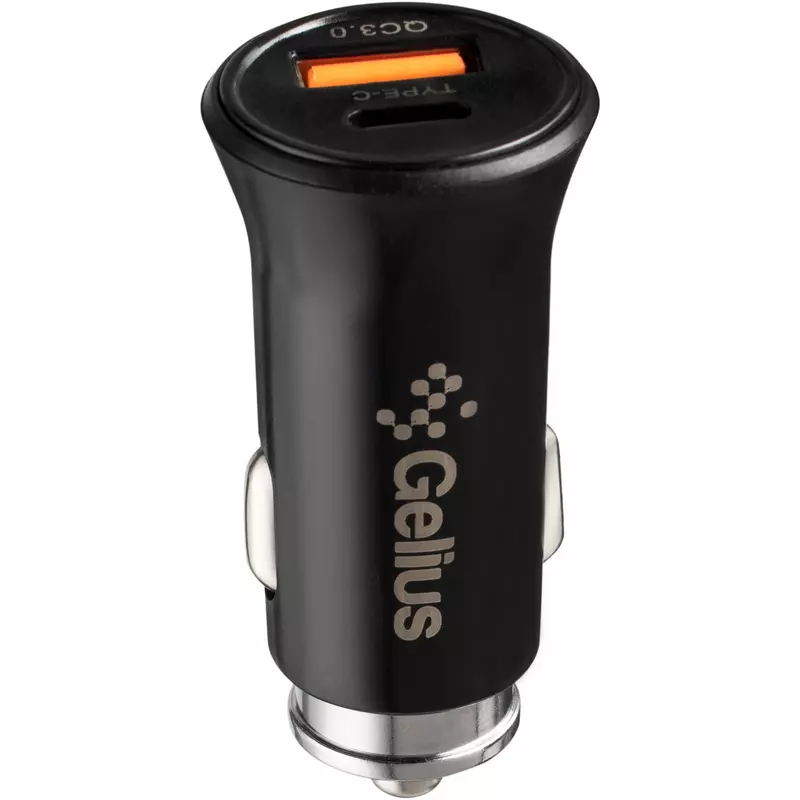 Автомобильное зарядное устройство Gelius Pro Twix GP-CC006 USB+Type-C QC/PD18W + Cable Type-C Black Автомобильное зарядное устройство Gelius Pro Twix GP-CC006 USB+Type-C QC/PD18W + Cable Type-C Black