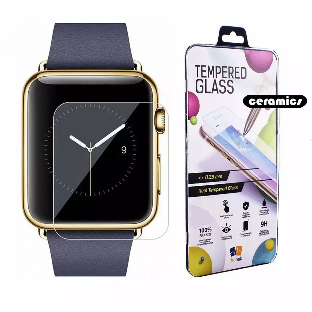 Защитная пленка Drobak Ceramic для Apple Watch SE 40mm (313120)