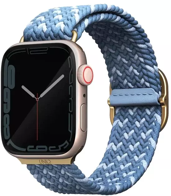 Ремінець Uniq Aspen Braided для Apple Watch 403841mm Series 123456789SESE2 Cerulean Blue (8886463679463)