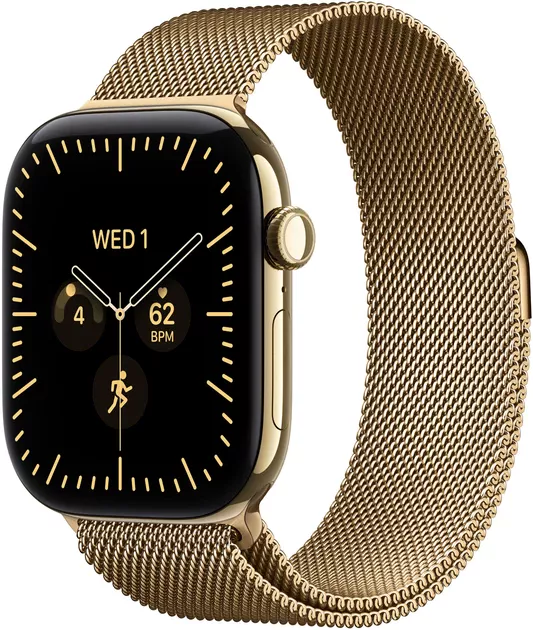 Apple Watch Series 12 GPS + Cellular 46mm Radiant Gold Titanium Case w. Radiant Gold Milanese Loop - M/L (MJGV4) Apple Watch Series 12 GPS + Cellular 46mm Radiant Gold Titanium Case w. Radiant Gold Milanese Loop - M/L (MJGV4)