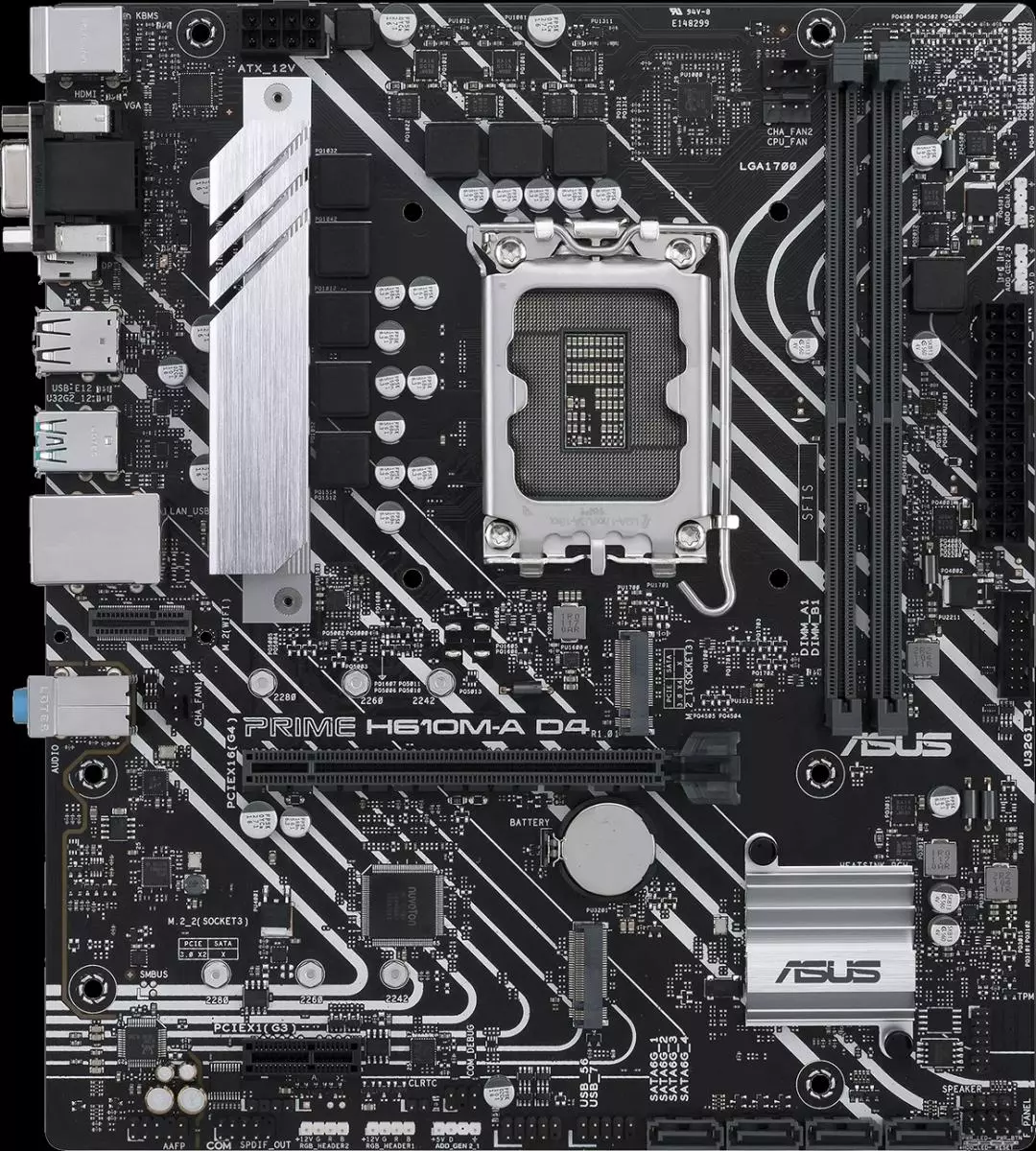 Материнская плата Asus Prime H610M-A D4-CSM Материнская плата Asus Prime H610M-A D4-CSM