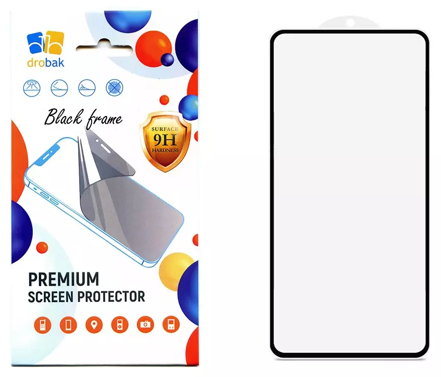 Захисне скло Drobak для Motorola G86 5G (Black) (595933) Захисне скло Drobak для Motorola G86 5G (Black) (595933)