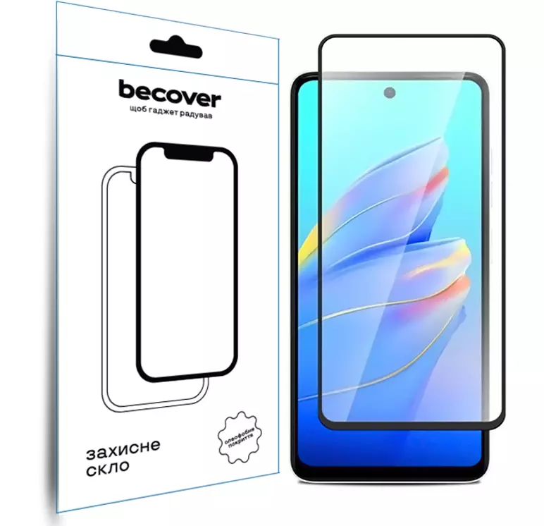 Захисне скло BeCover для Tecno Spark Go 1 (KL4) Black (712318) Захисне скло BeCover для Tecno Spark Go 1 (KL4) Black (712318)