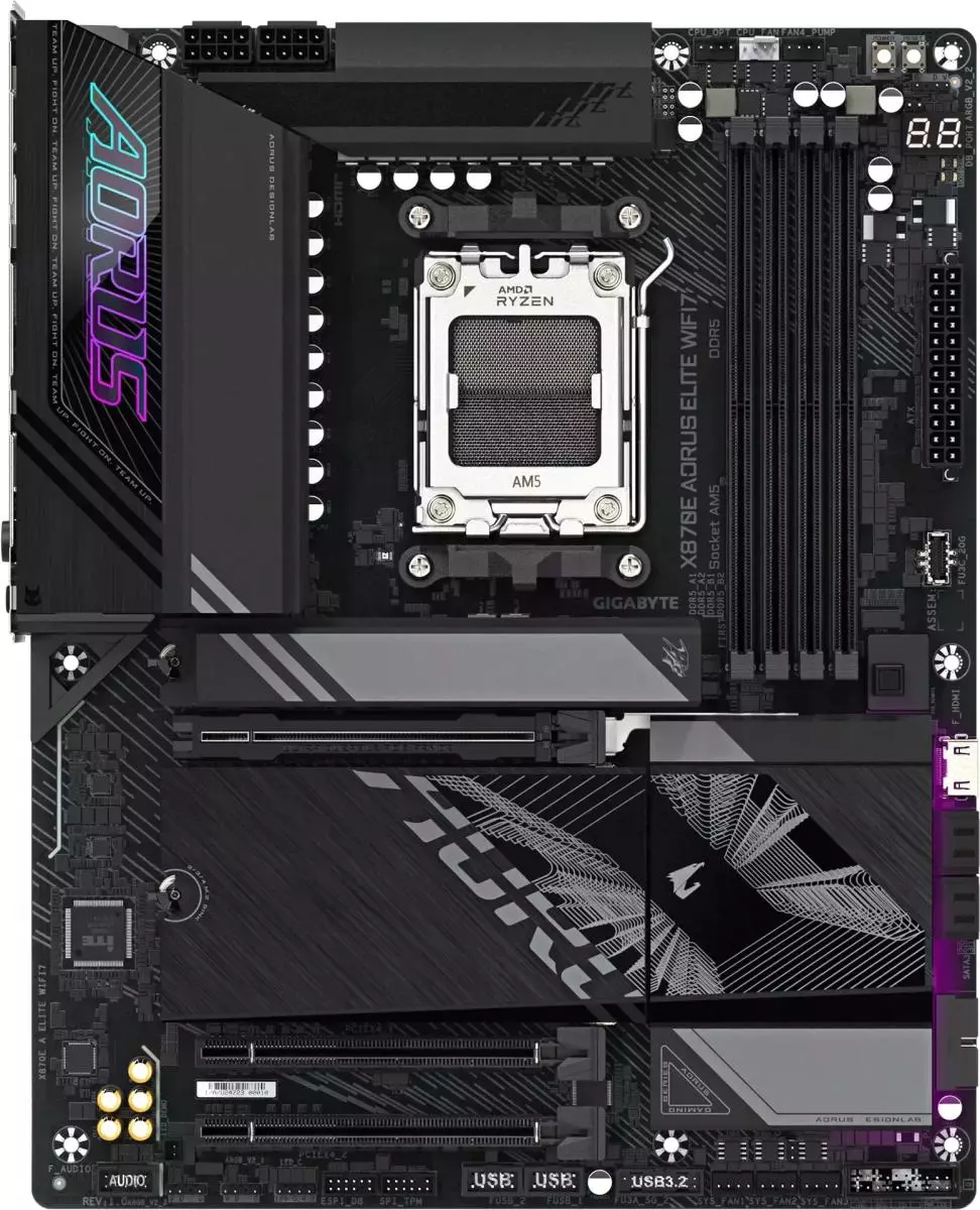 Материнська плата GIGABYTE X870E AORUS ELITE WIFI7 Материнська плата GIGABYTE X870E AORUS ELITE WIFI7